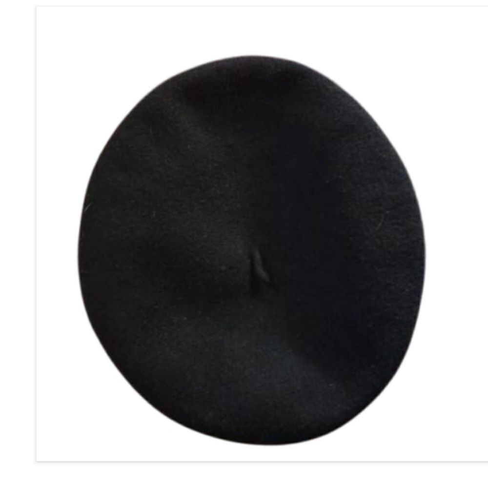 Kangol black angobasque beret, 100% wool, - Picture 2 of 4